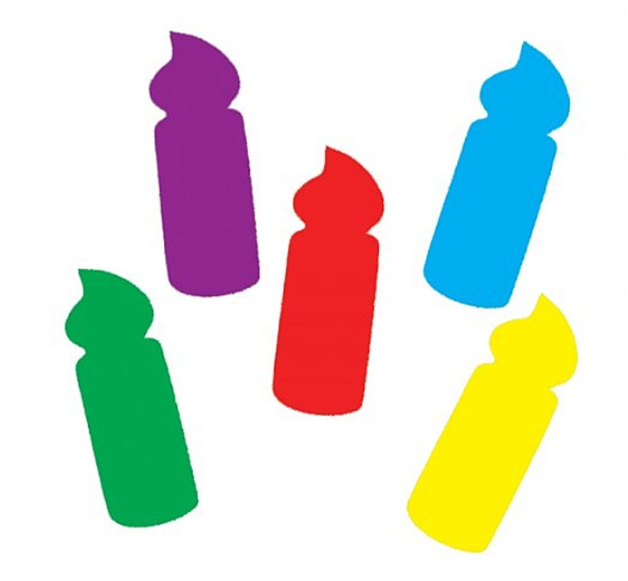 Candle Foam Shapes, Small – Bright Foam Cutouts for Hanukkah, Holiday & Classroom Crafts